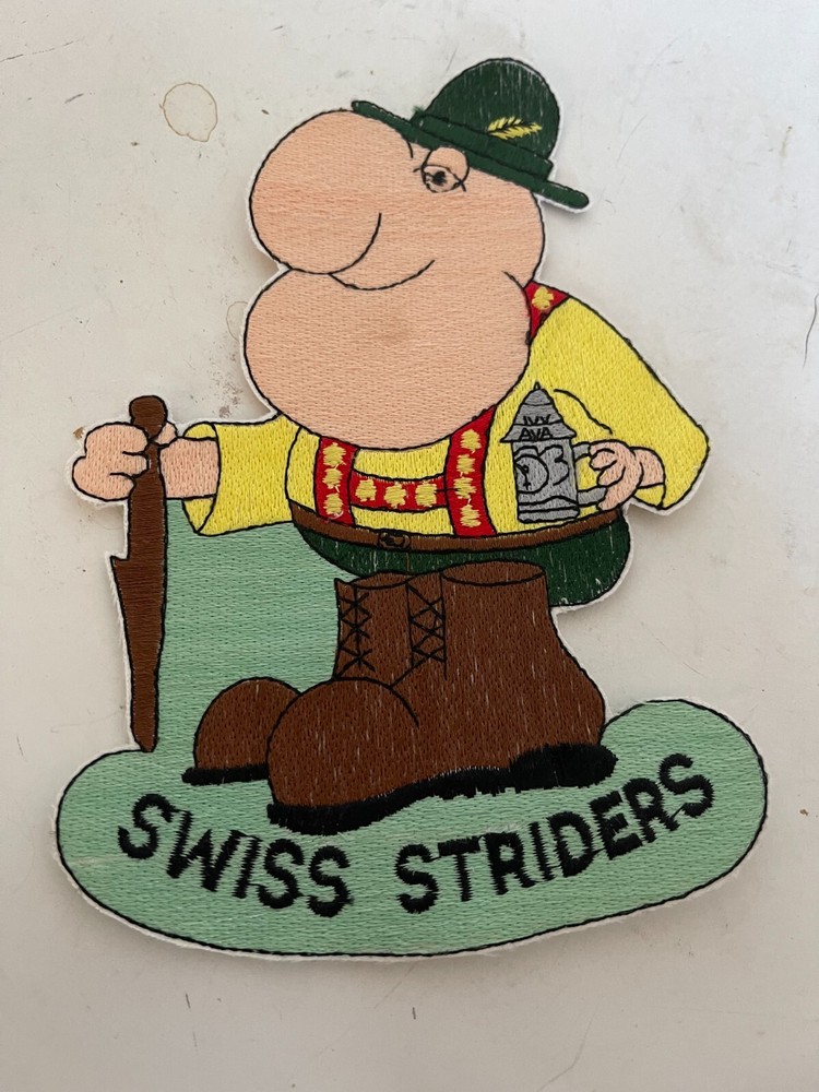 Vintage Swiss Striders Man with Stein Patch PC1600 #2