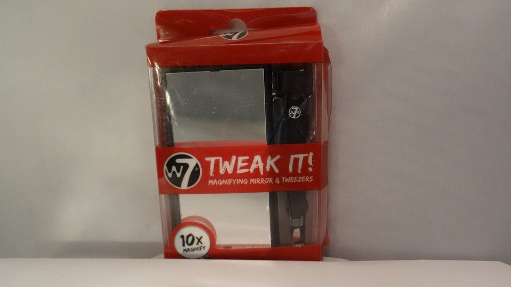 w7 TWEAK IT! - 10X Magnifying Mirror & Tweezers Set