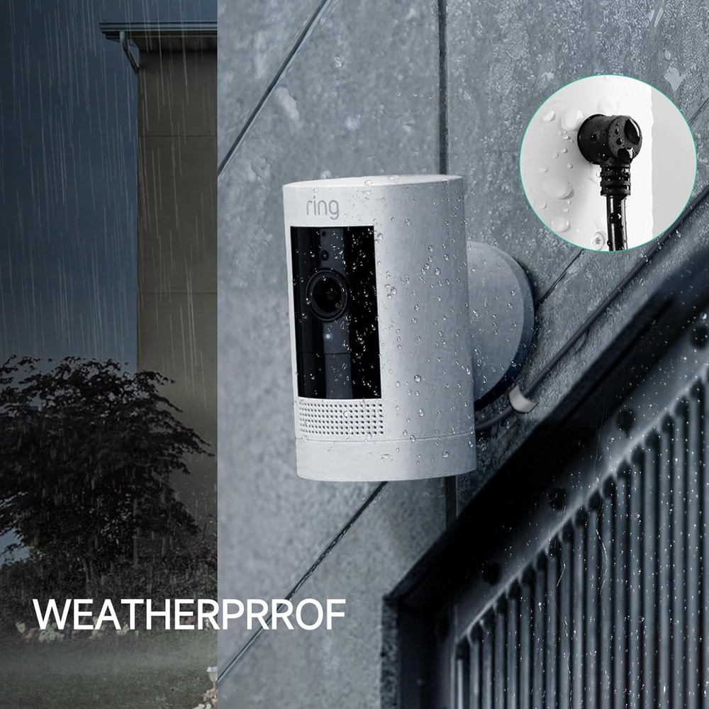 5m Weatherproof Charging Cable for Ring Camera - Hassle-Free Power Solution