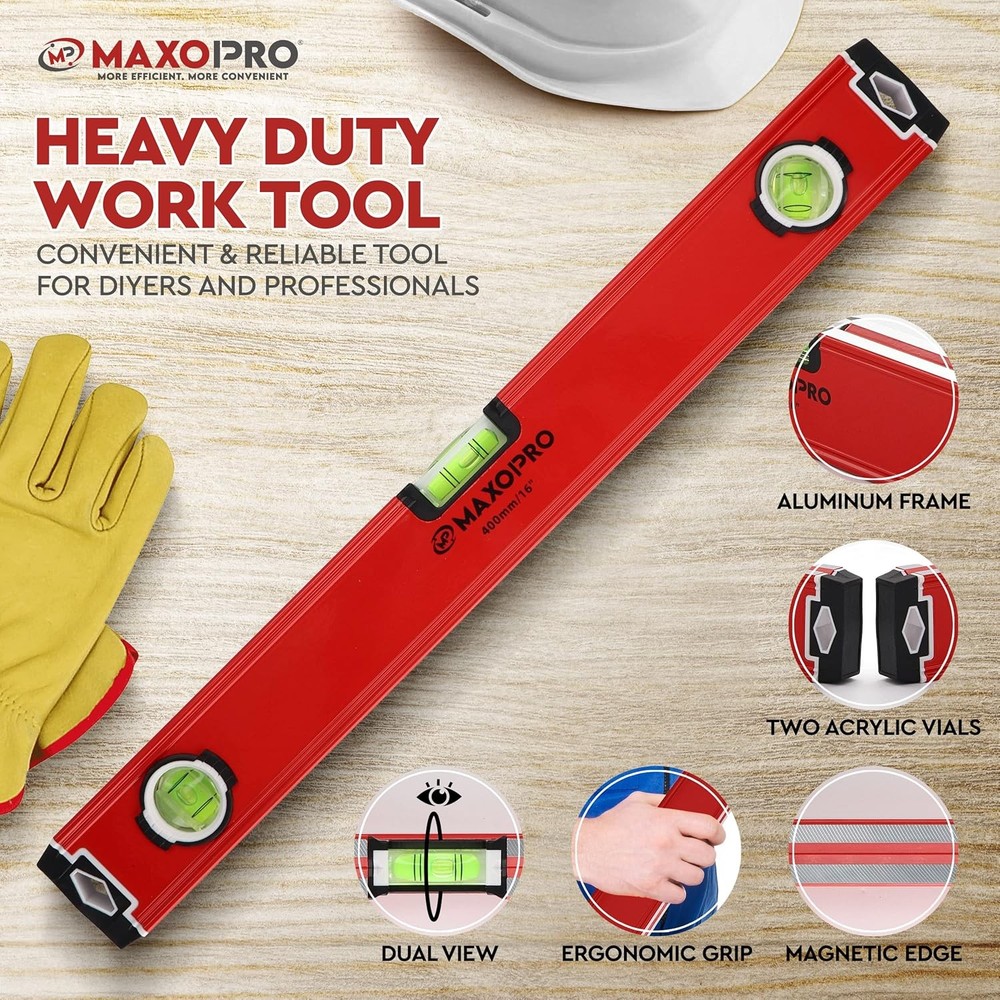 Magnetic torpedo level tool for construction