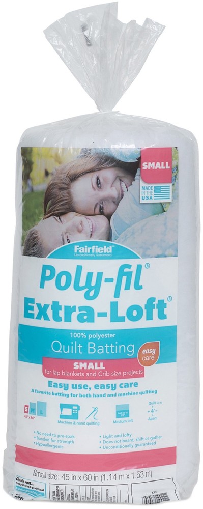 Extra-Loft Bonded Polyester Batting Crib Size 45"X60" FOB: MI