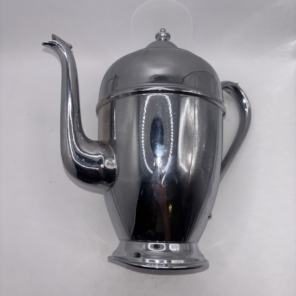 Vintage Chromium Plated Coffee Or Tea Pot