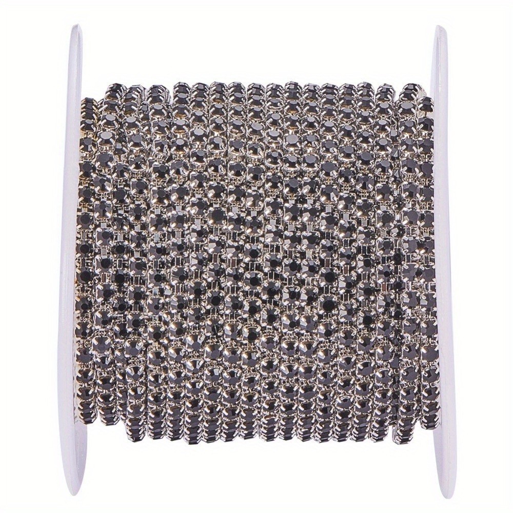 1roll Brass Rhinestone Strass Chains with Spool Rhinestone Cup Chain