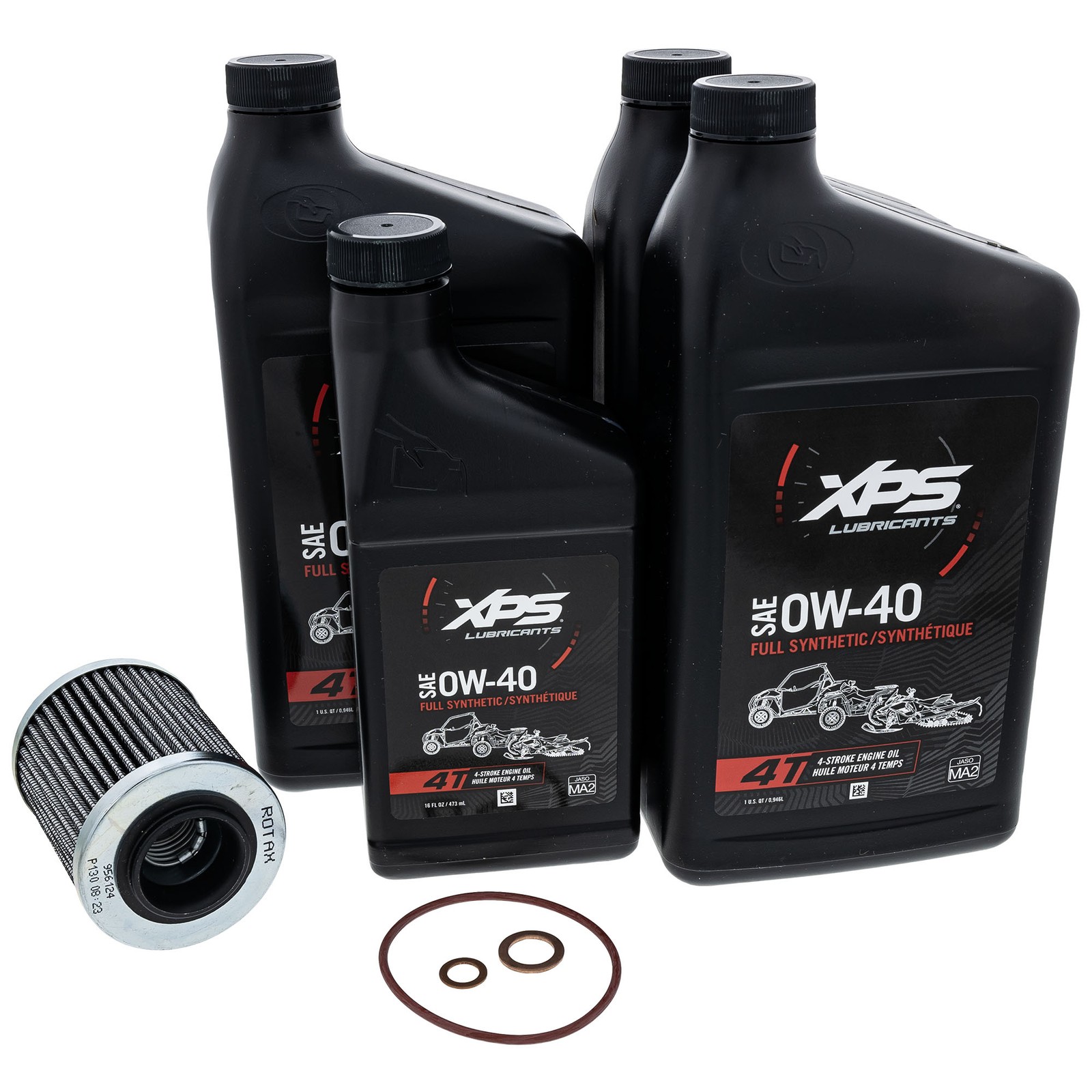 BRP 9779254 Can-Am 0W-40SAE Full Synthetic XPS Oil Change Kit Rotax 900 ACE