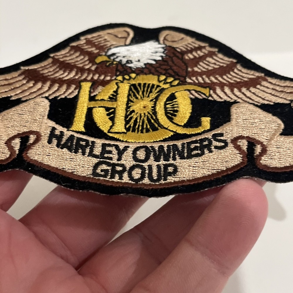 HOG HARLEY DAVIDSON Motorycycle Owners Group Embroidered Eagle Jacket 5" Patch