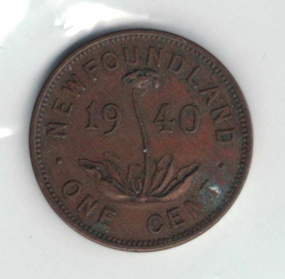 Newfoundland Coins - 1940 One Cent   *1110
