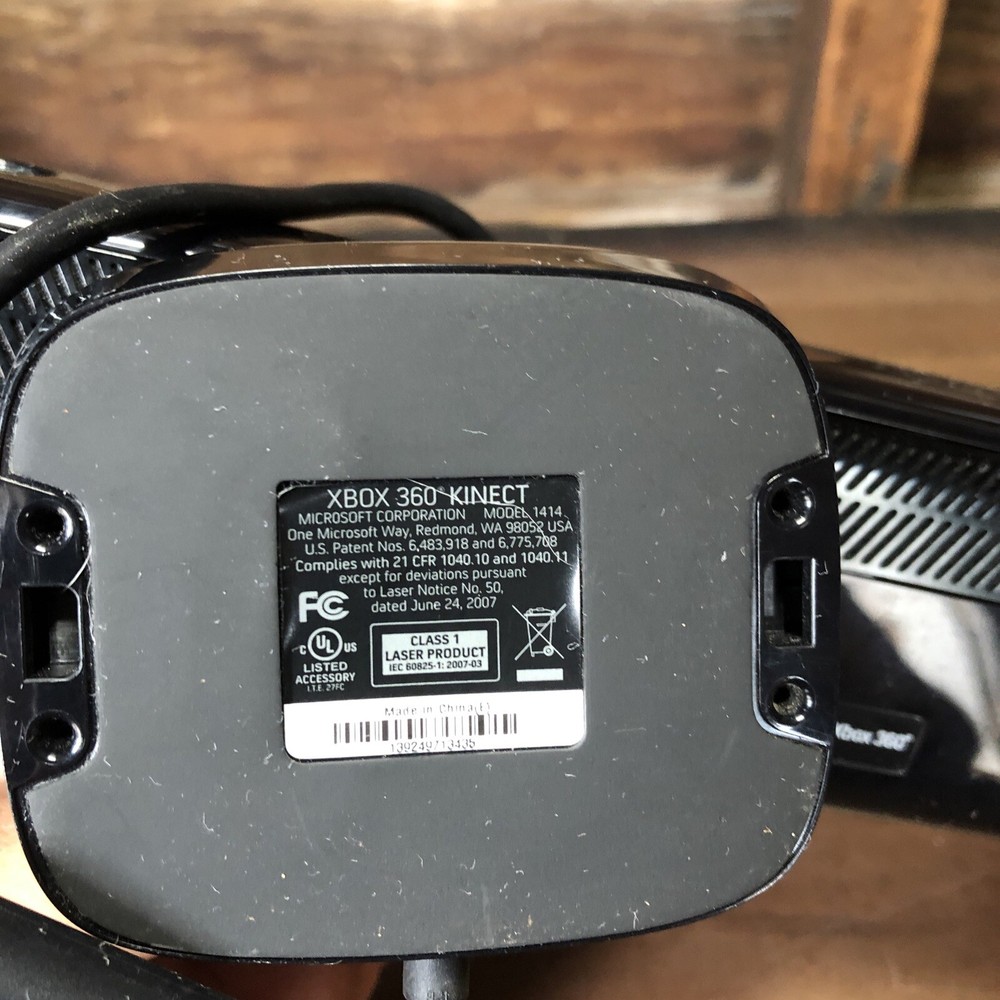 Genuine Microsoft XBOX 360 Kinect Sensor Bar Model 1414 Black Tested