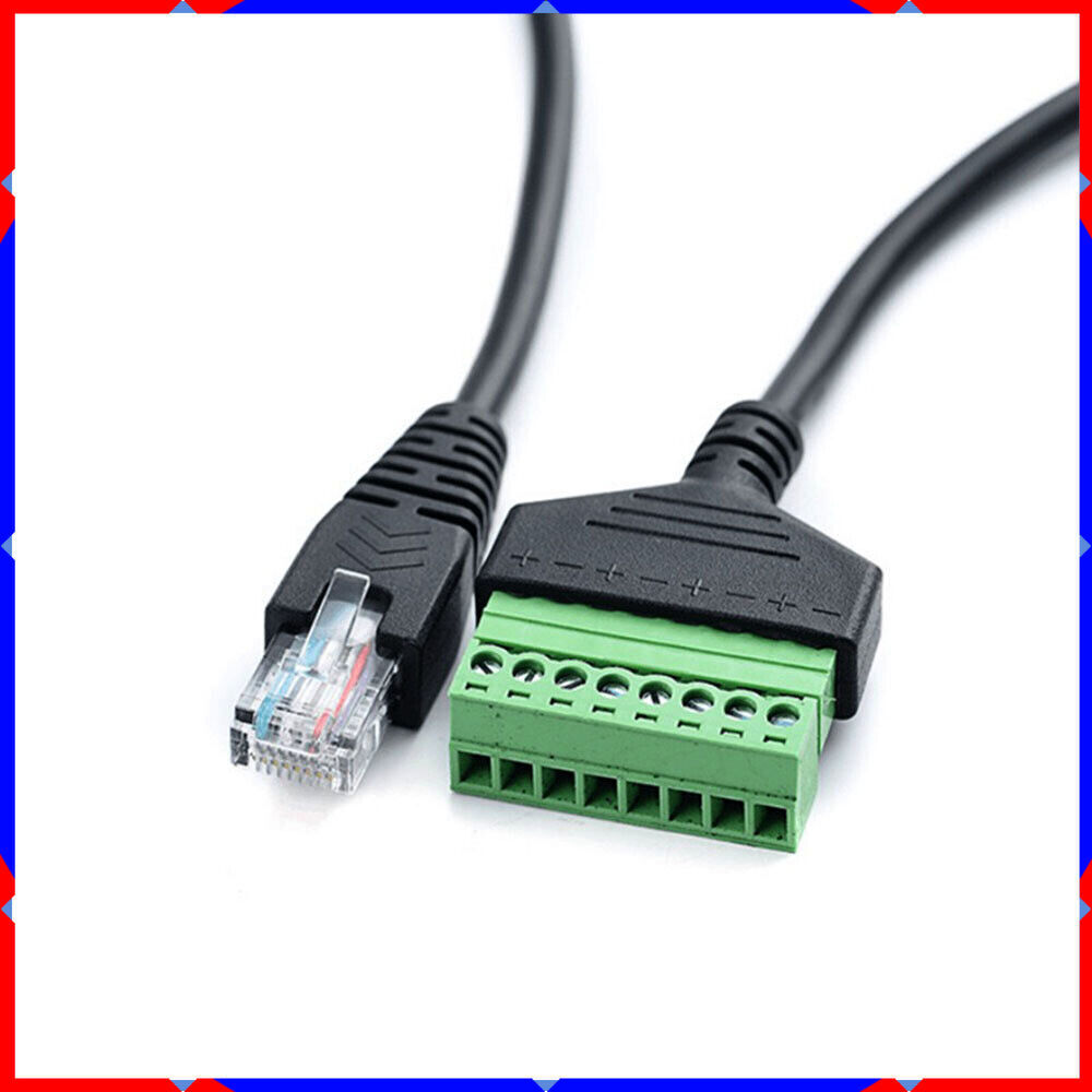 Terminal Network cable RJ45 no-solder with screw hole Conversion 8core extension