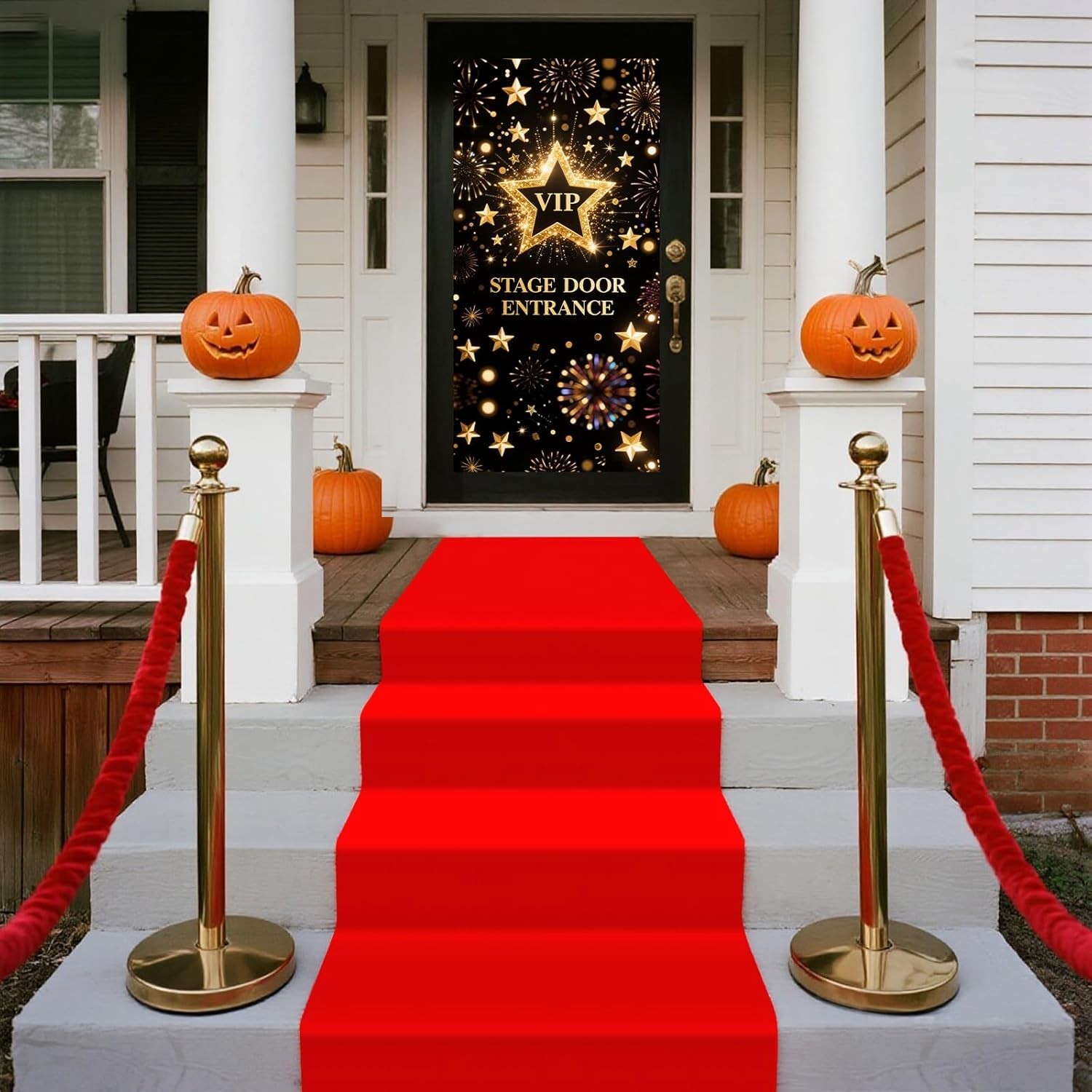 Red Carpet Runner For Party 2.6 x 15 ft Prom Decoration Not Slip Red Aisle Rug V
