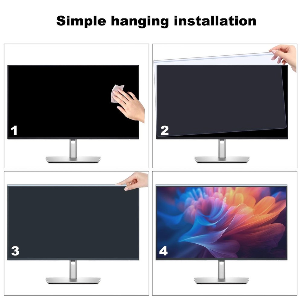 2 Pack Anti-Blue Light & Anti-Scratch Screen Protector Shield for 27 Inches D...