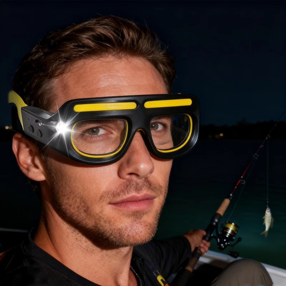 5 Modes LED Glasses Headlights Safety Eyeglass Lamp Work Lights  Cycling