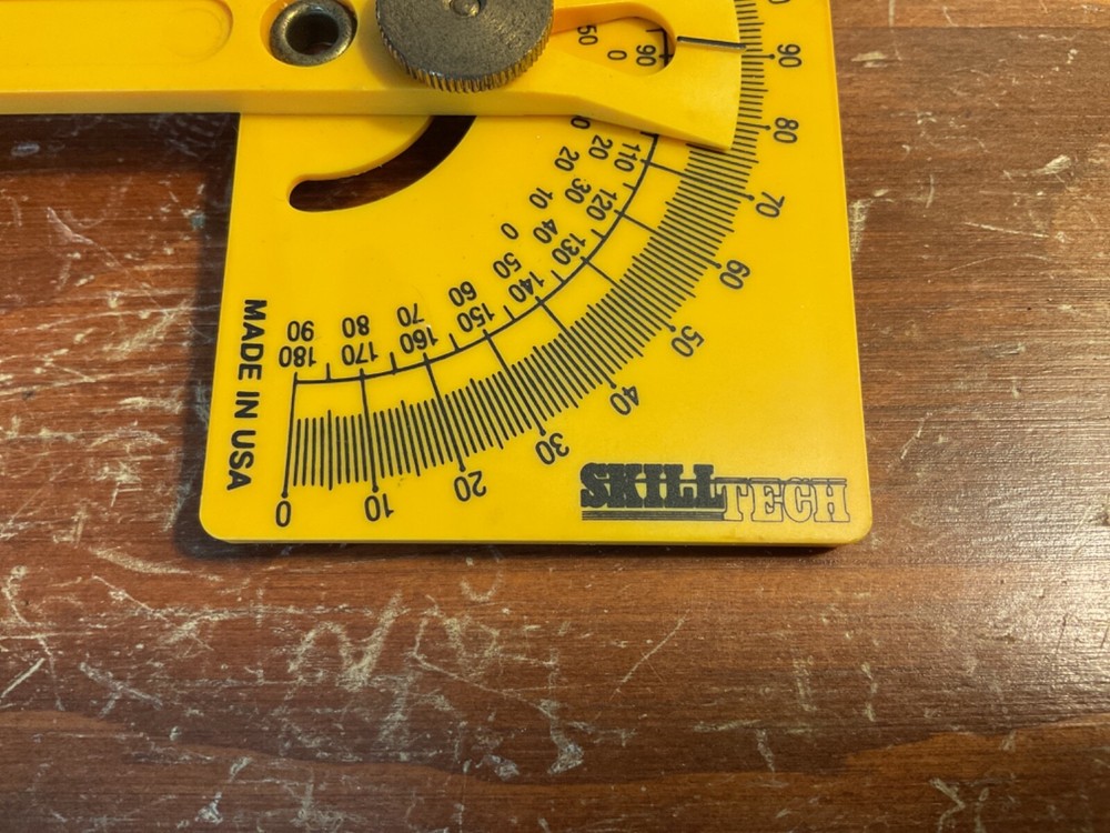 SkillTech Protractor Angle Finder, Outside, Inside, Sloped Angles, 0° to 180°