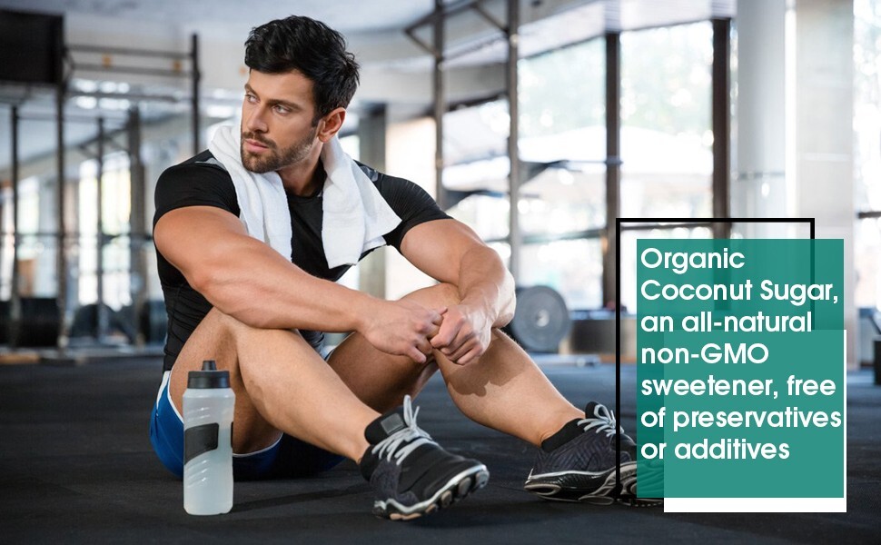 USDA Organic Coconut Palm Sugar, Gluten-Free, Non-Gmo Sweetener Substitute 2 lbs