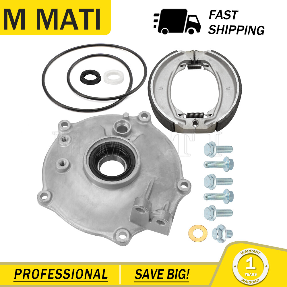 For Honda Recon 250 TRX250EX TRX250X TRX250 Rear Drum Brake Backing Plate &Shoes