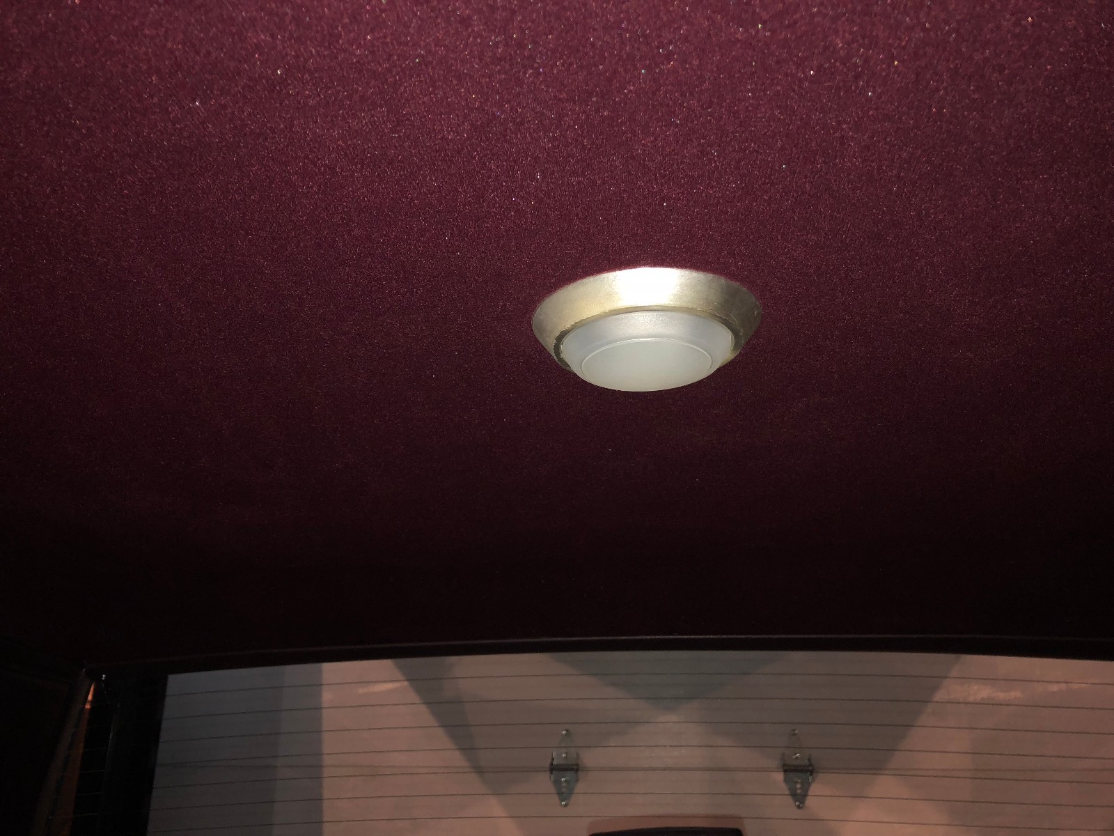 85-88 G-Body Hardtop NEW Headliner on the Board in Dark Claret with Dome Light