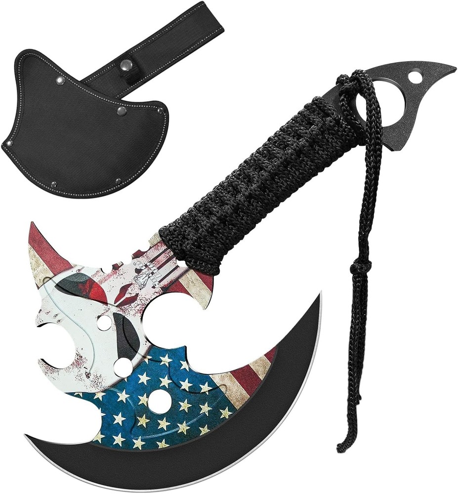 Outdoor 13" Camping Hatchet,Multi Functional Shock-Absorbing Hand Pattern