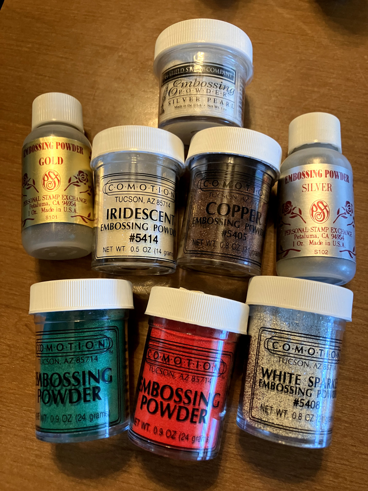 Embossing Powder, Comotion, Personal Stamp Exchange, Delafield, Various Colors