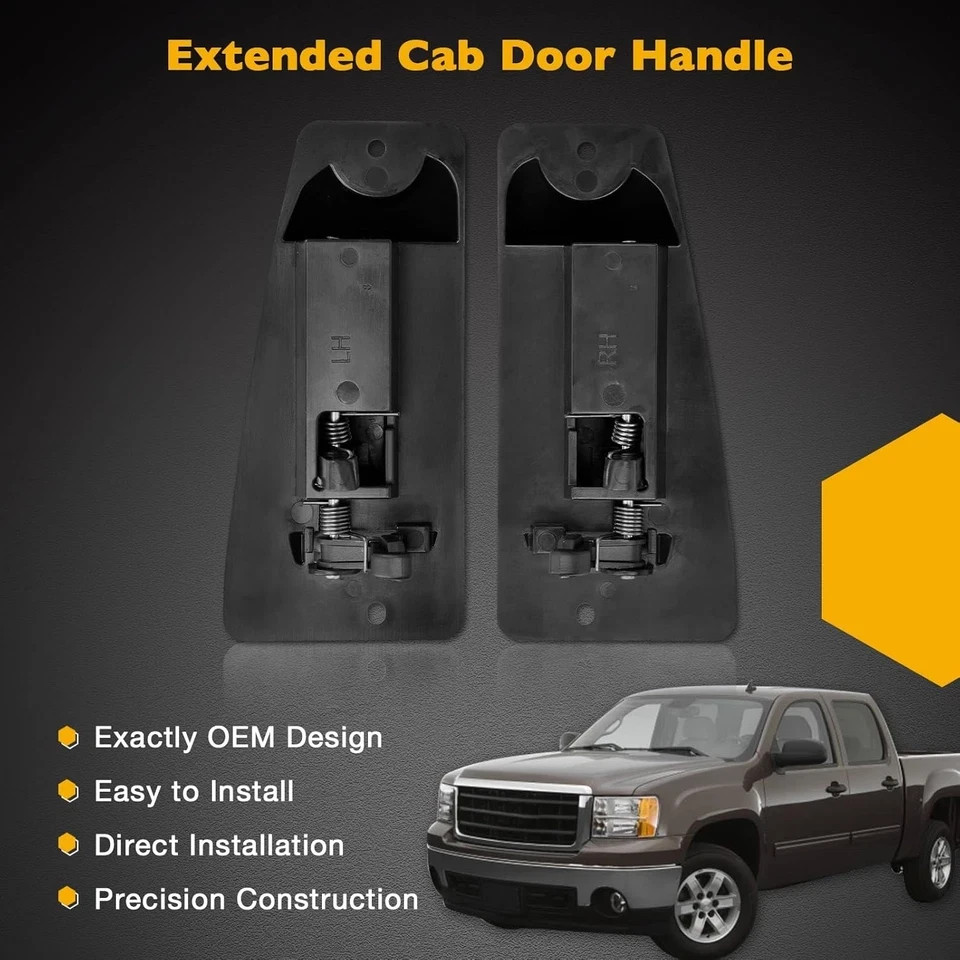 Extended Cab Rear Door Handle Left Right Chevy Silverado GMC Sierra 1999–2007
