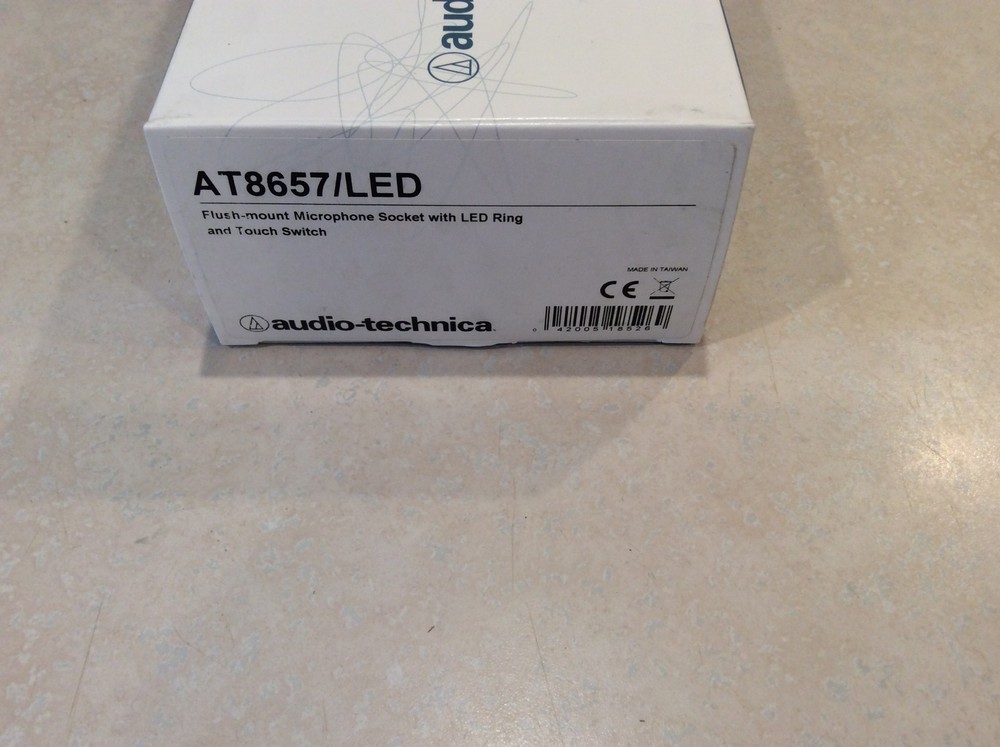 Audio-Technica AT8657/LED flush mount microphone socket with LED ring and touch