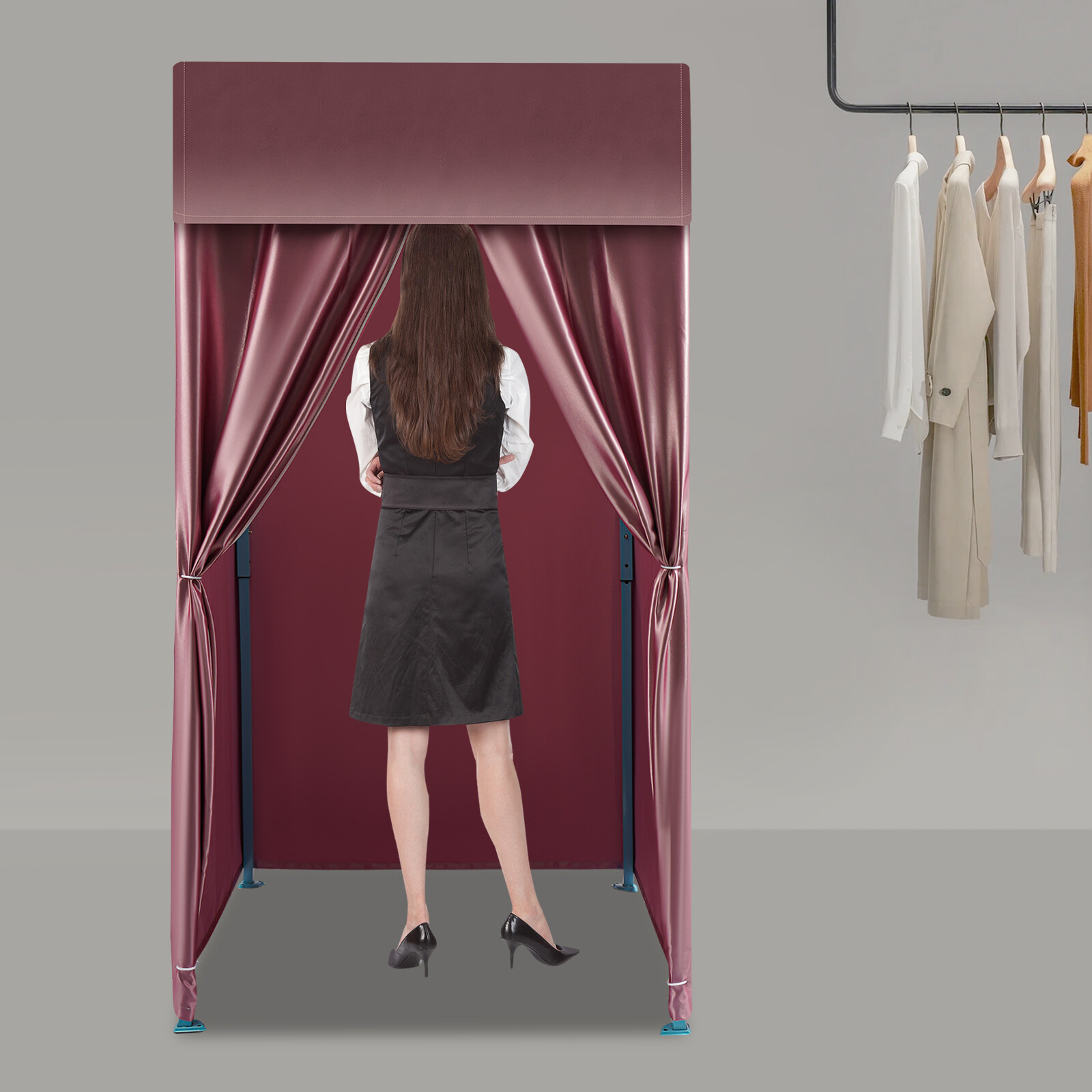 Portable Clothing Store Fitting Room, Foldable Changing Room, Dressing Room