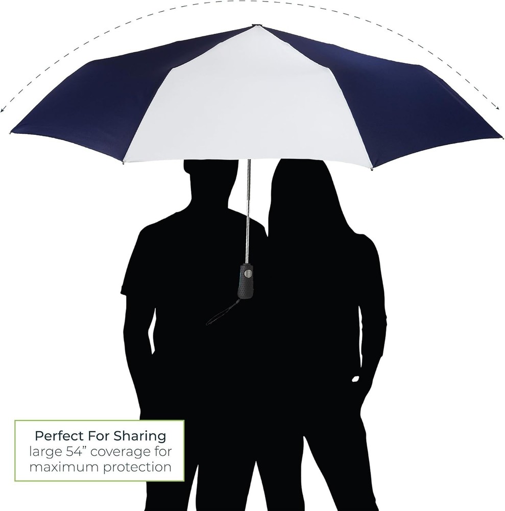 Large Compact Windproof Golf Umbrella for Rain Oversized Auto Open Close