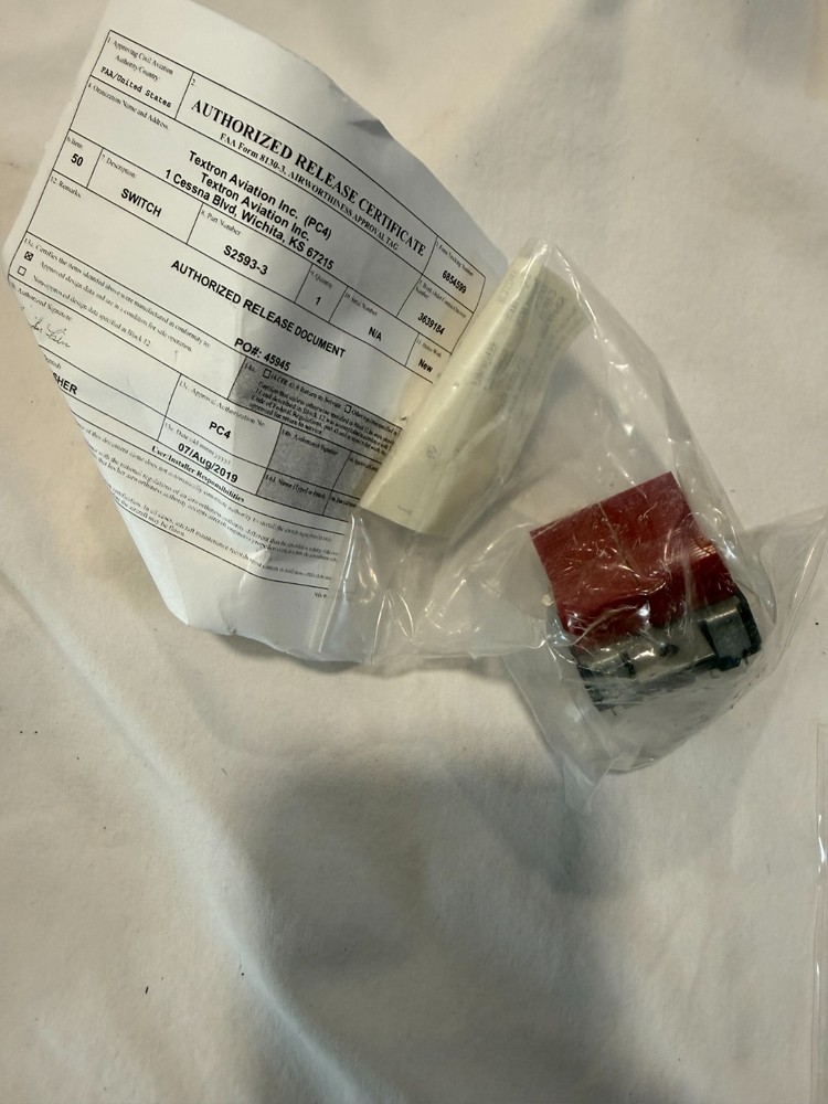 New switch with 8130  P/N  S2593-3