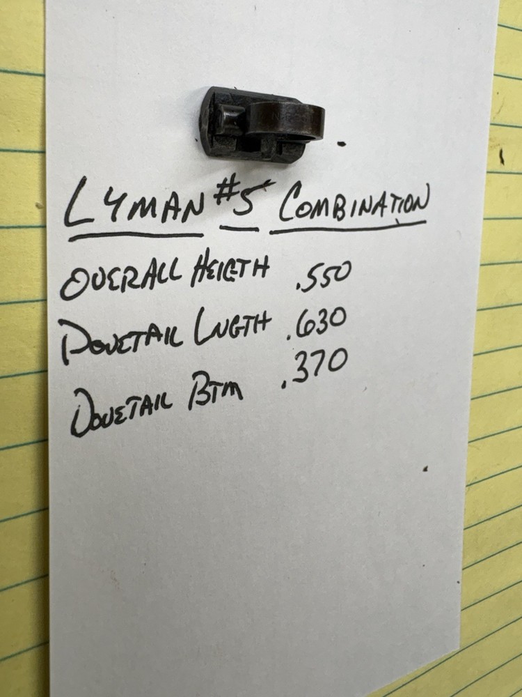 Antique Lyman No. 5 Folding Combination Front Sight