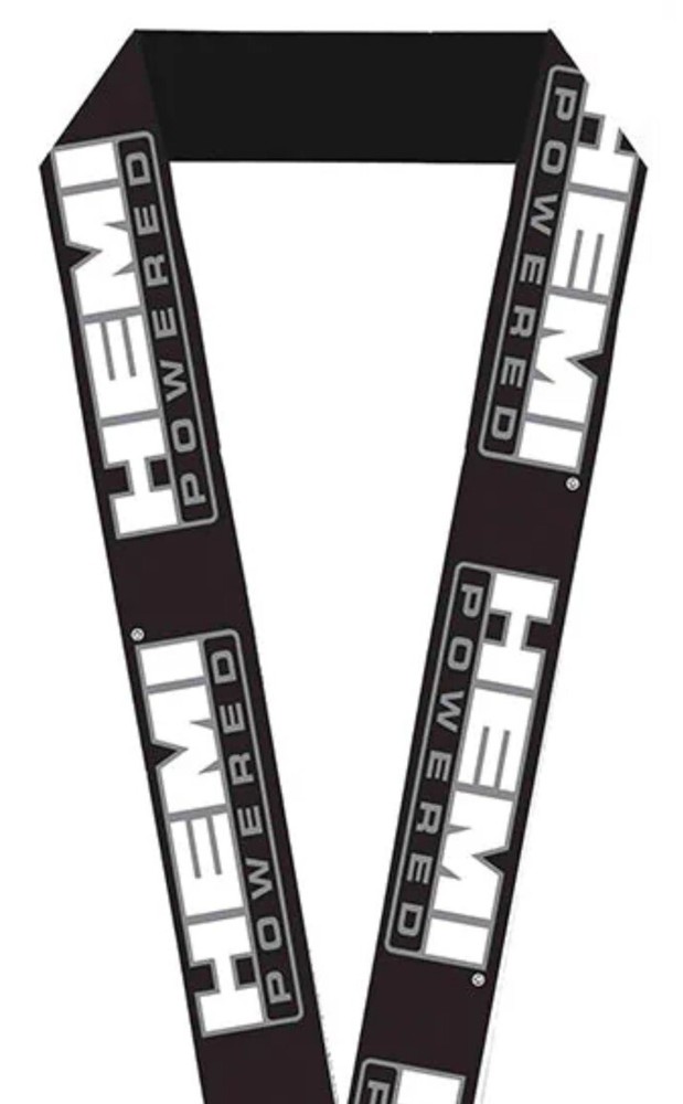 HEMI POWERED Black Lanyard Stretchable Licensed Key Chain