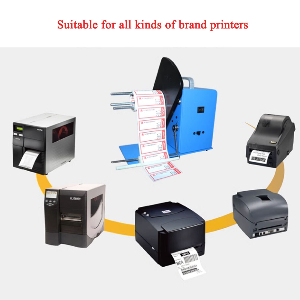 120mm Automatic Label Rewinder Speed Ajustable Bi-Directional Rewinding Machine