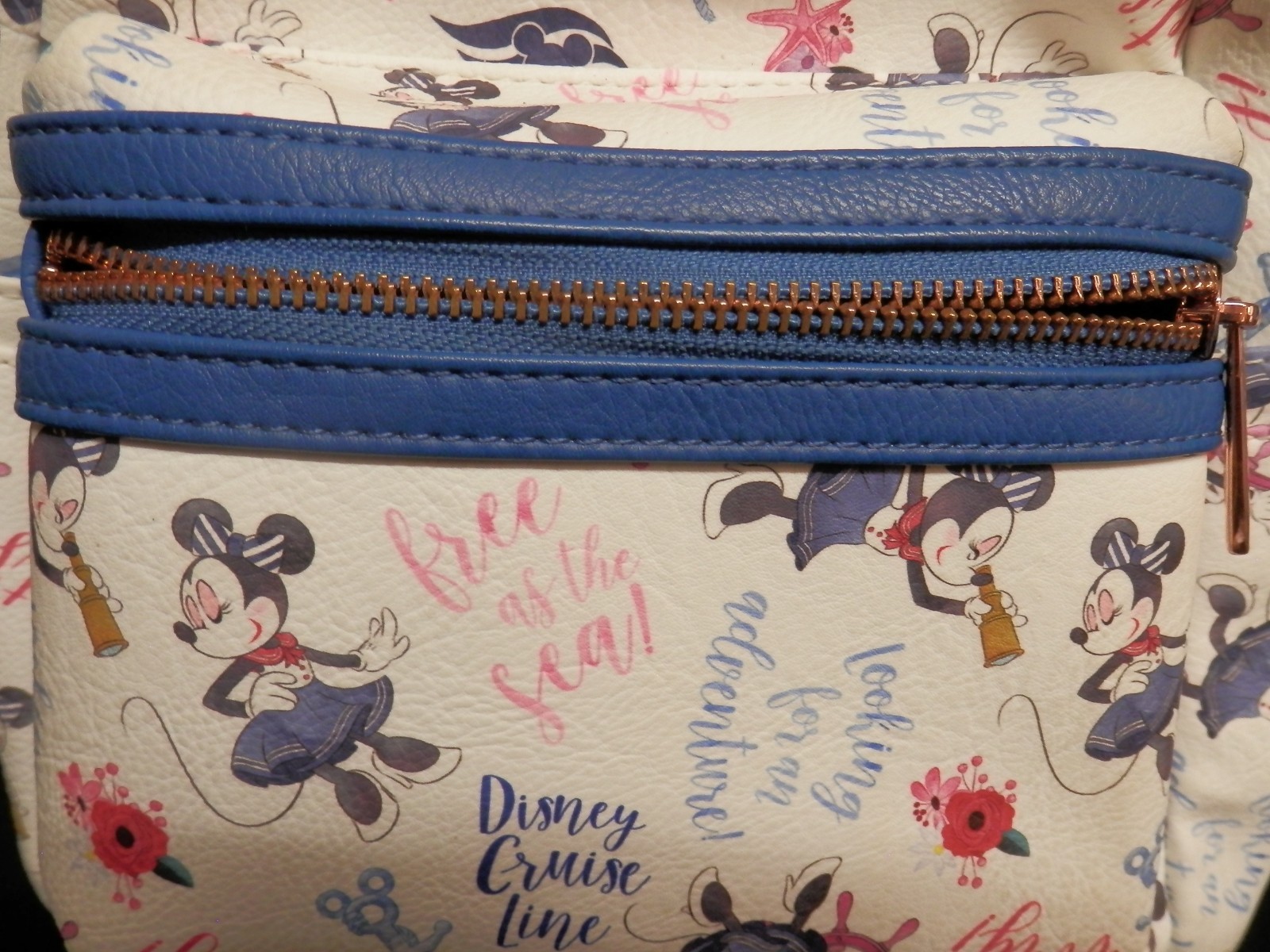 Disney Cruise Line Minnie Let’s Sail Away Loungefly Mini Backpack