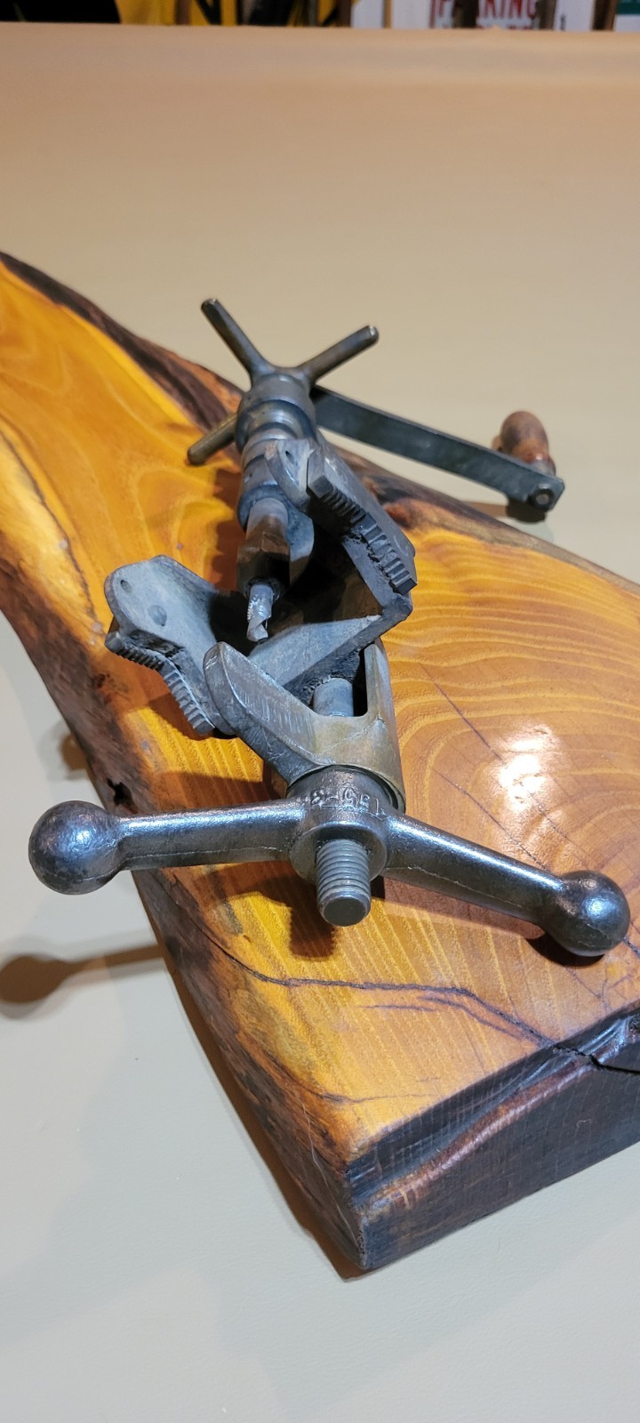 Ultra Rare Antique White Showers Inc Hand Crank Hot Tapping Tool Detroit,MI