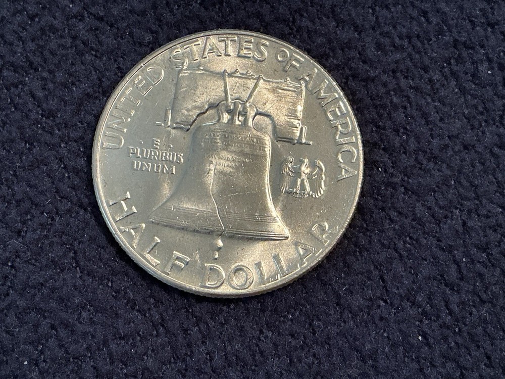 1955 Franklin Bugs Bunny Silver Half Dollar With Bell Lines