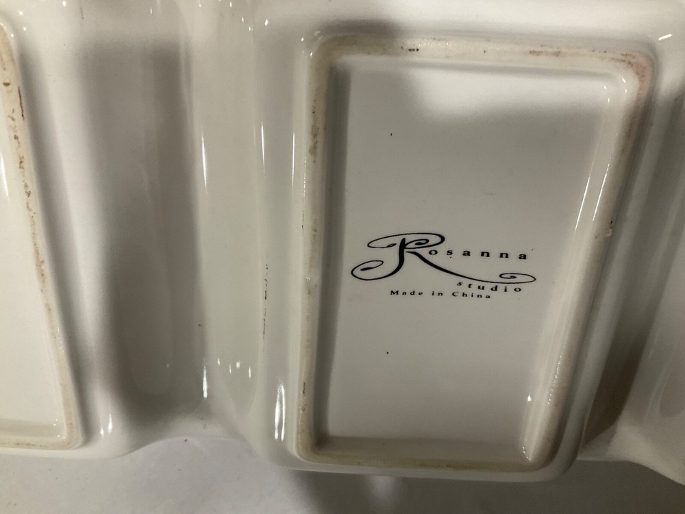 Rosanna Studios divided Valentine serving dish