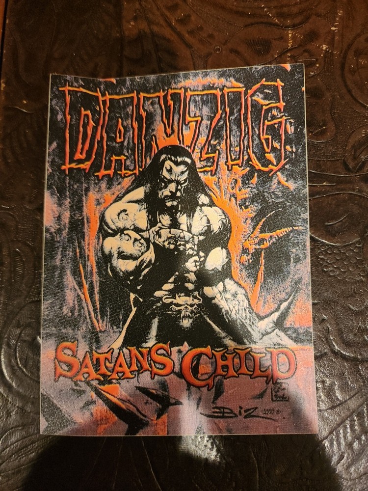 Danzig Satan's Child promo STICKER Record Store Only