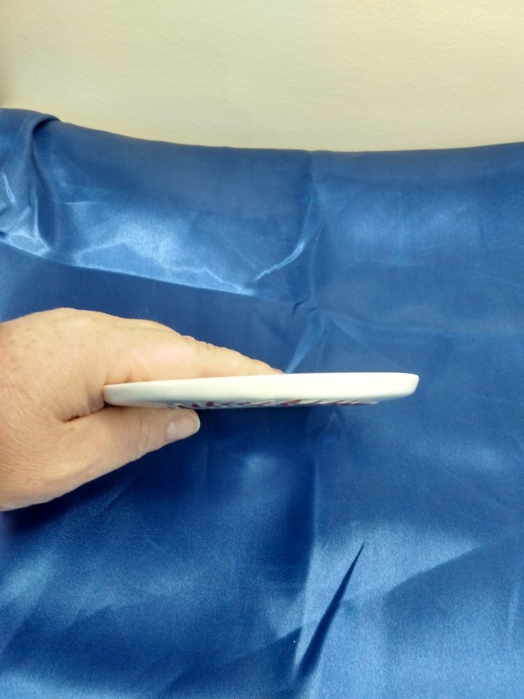 Simple Solutions Hand Painted Ceramic Switch Plate Baseball 4.75" #2