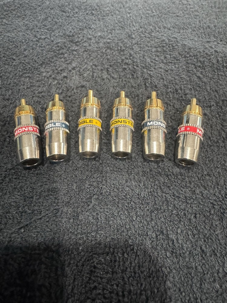 Monster Cable Soder On RCA Connectors (6 Pack)