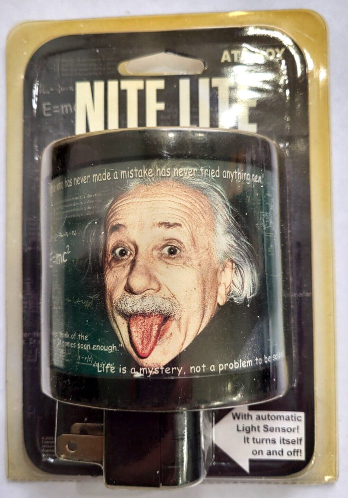 ALBERT EINSTEIN Nightlight night light nite lite LED ata-boy science gift