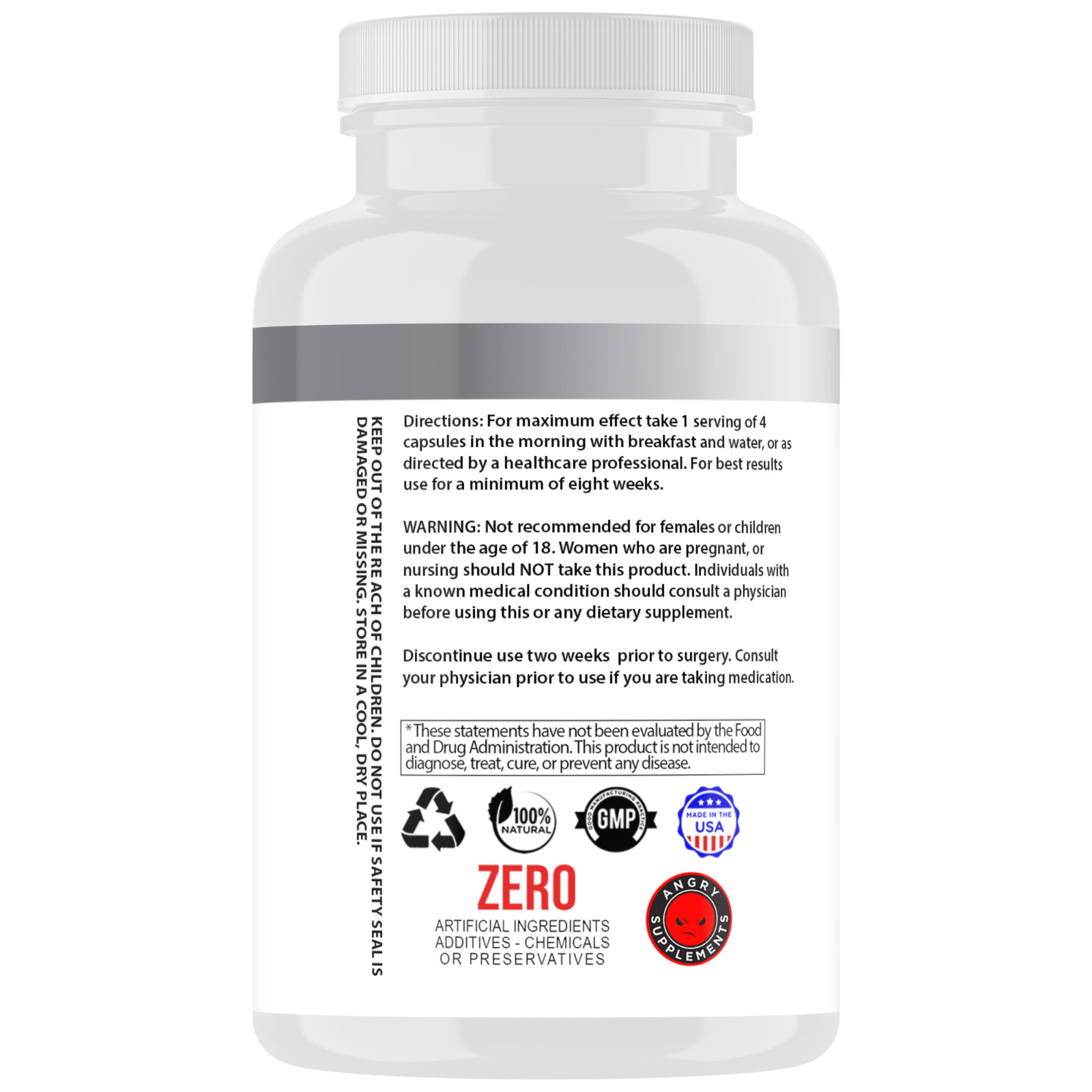 #1 Testosterone Booster Monster Test Caps, T Boost 120 Capsules Male Enhancement