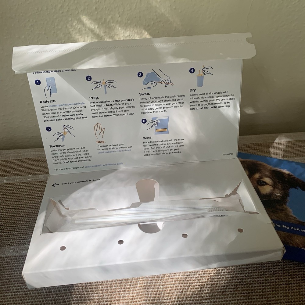 Wisdom Panel Essential Dog DNA Collection Kit, Most Accurate Test, Open Box
