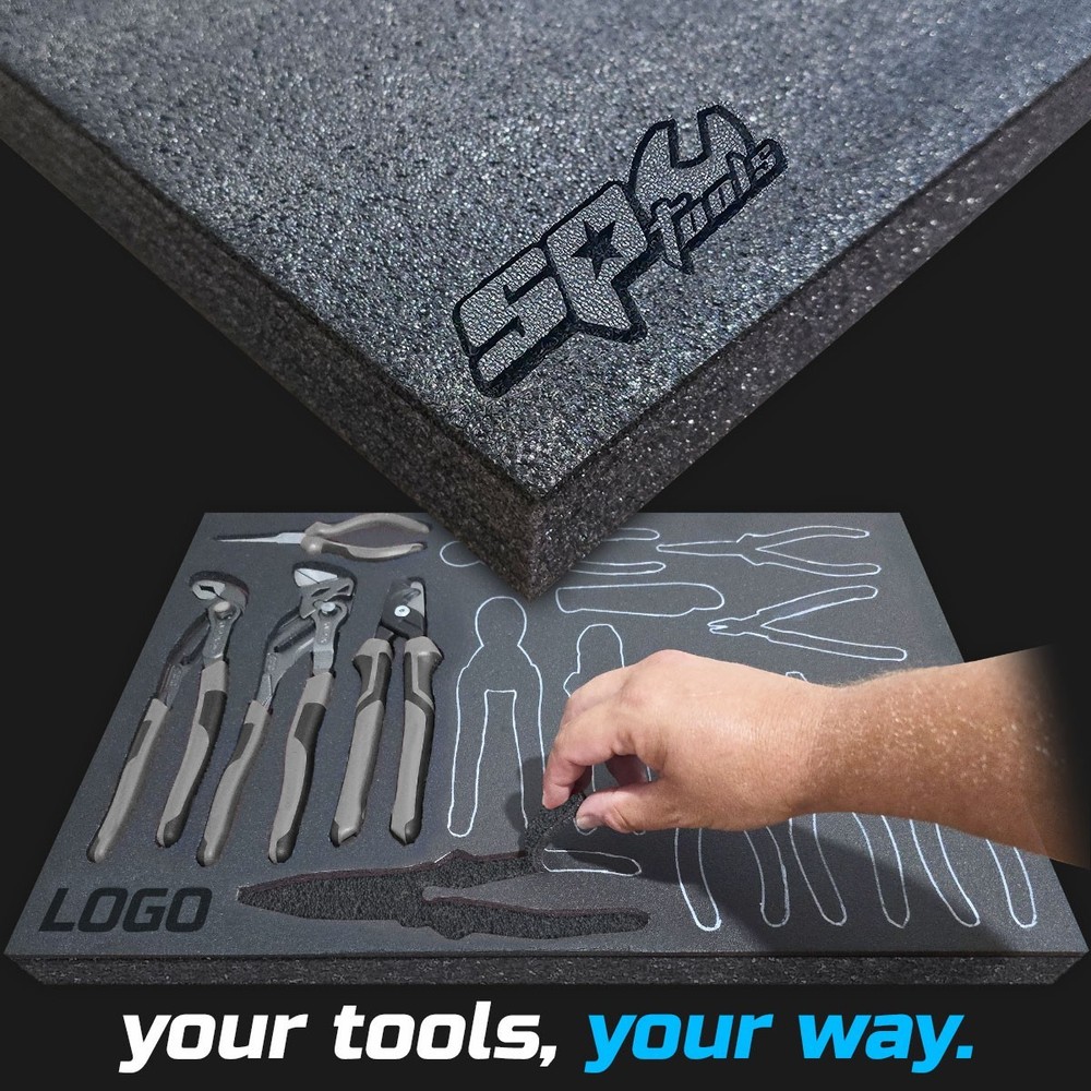 SPTOOLS DARK shadow foam tool tray insert storage organizer toolbox tool kit set
