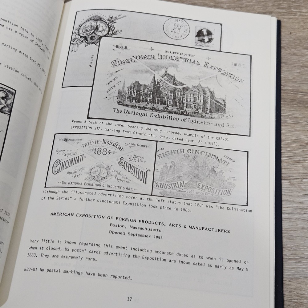 Postal Markings US Expositions 1986 Bomar HC 1st Edition