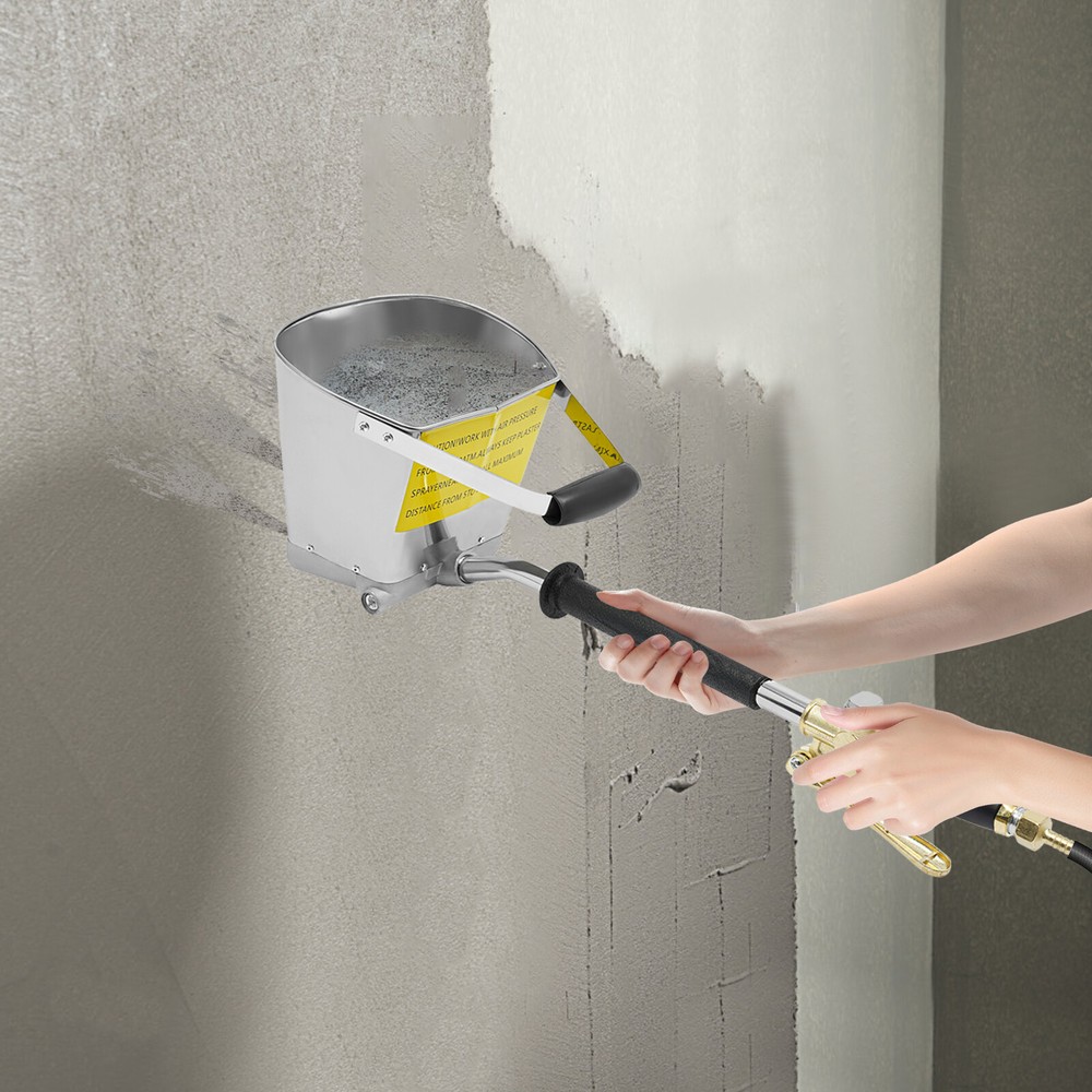 Pneumatic Cement Stucco Sprayer Gun Plaster Mortar Automatic Air Panting Tool