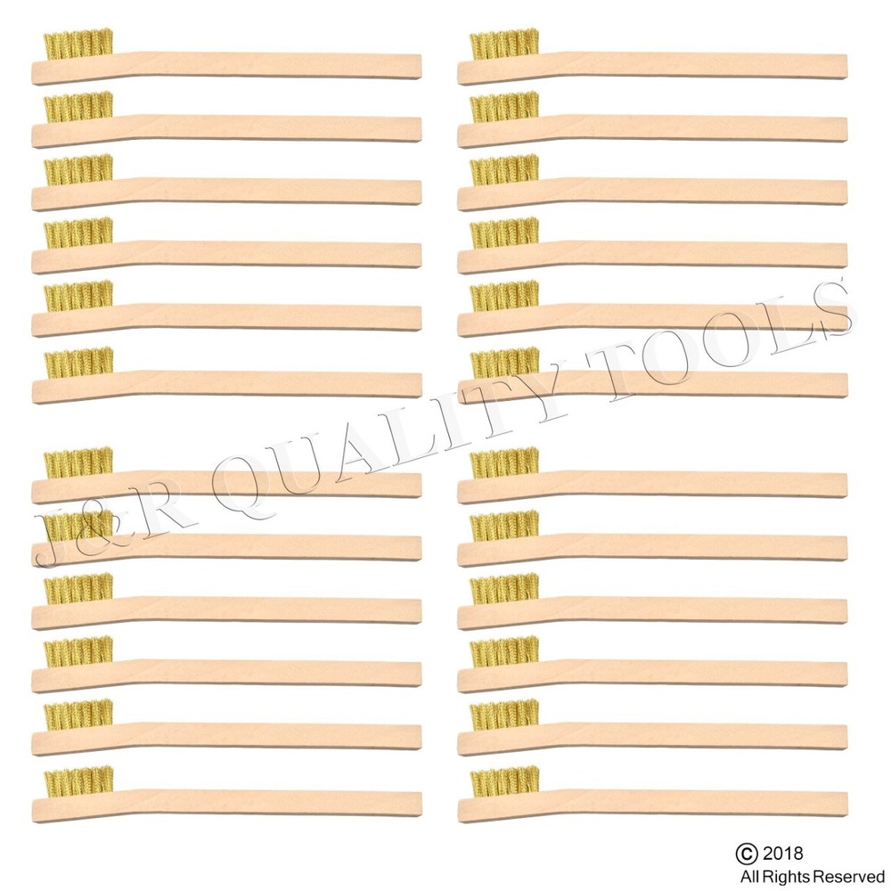 24 PC. BRASS WIRE BRUSH TOOTH BRUSH STYLE