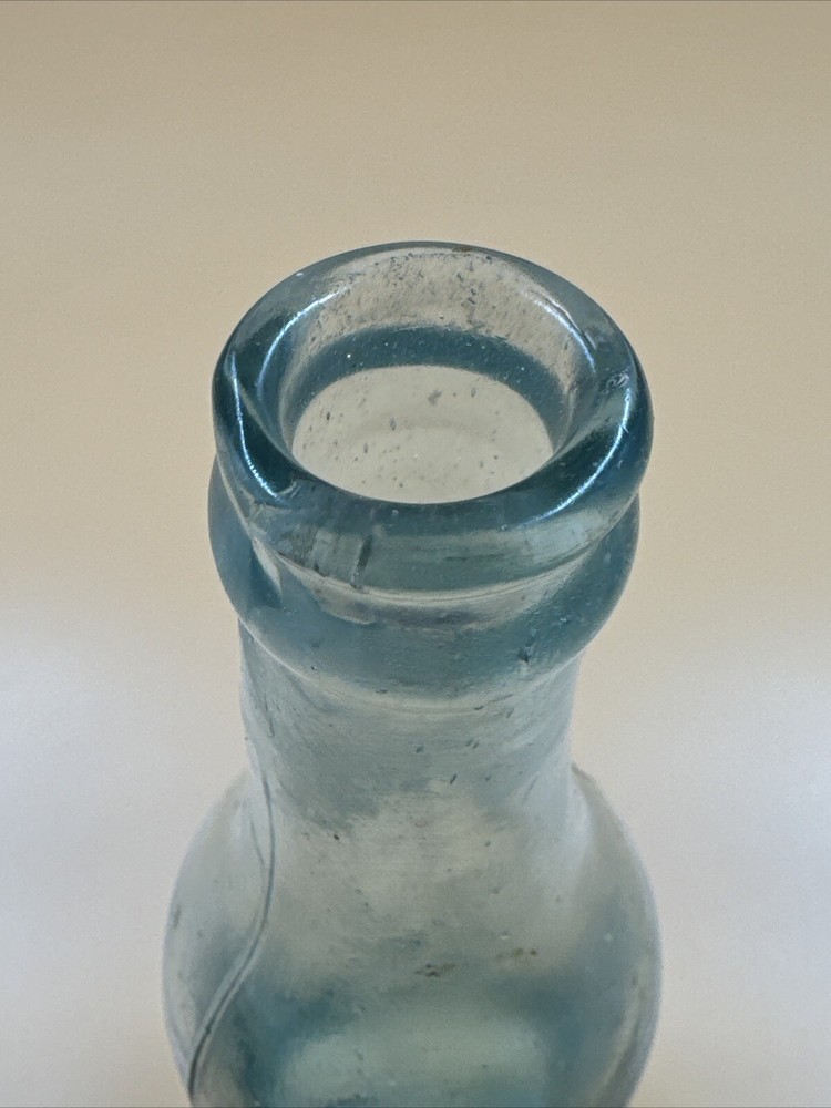 3 Antique Bottles, Blown Glass, Base Embossed Star