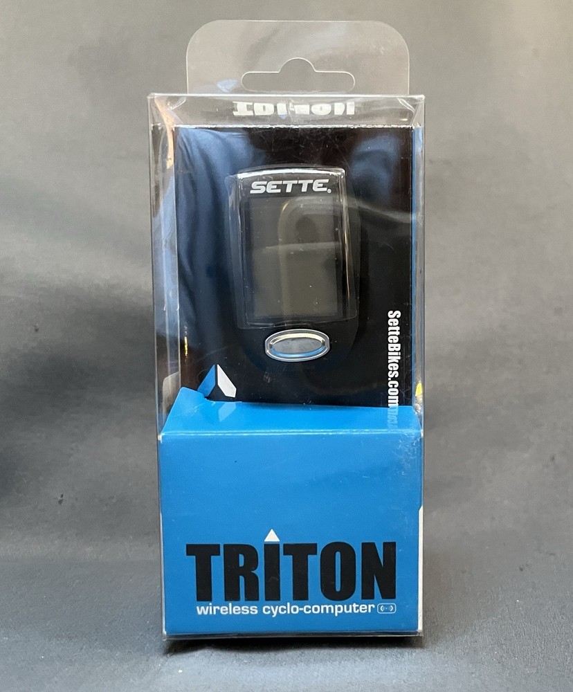 NOS Sette Bikes Triton CY-300 Series Cycle Computer w/ Mounting Bracket Sensor