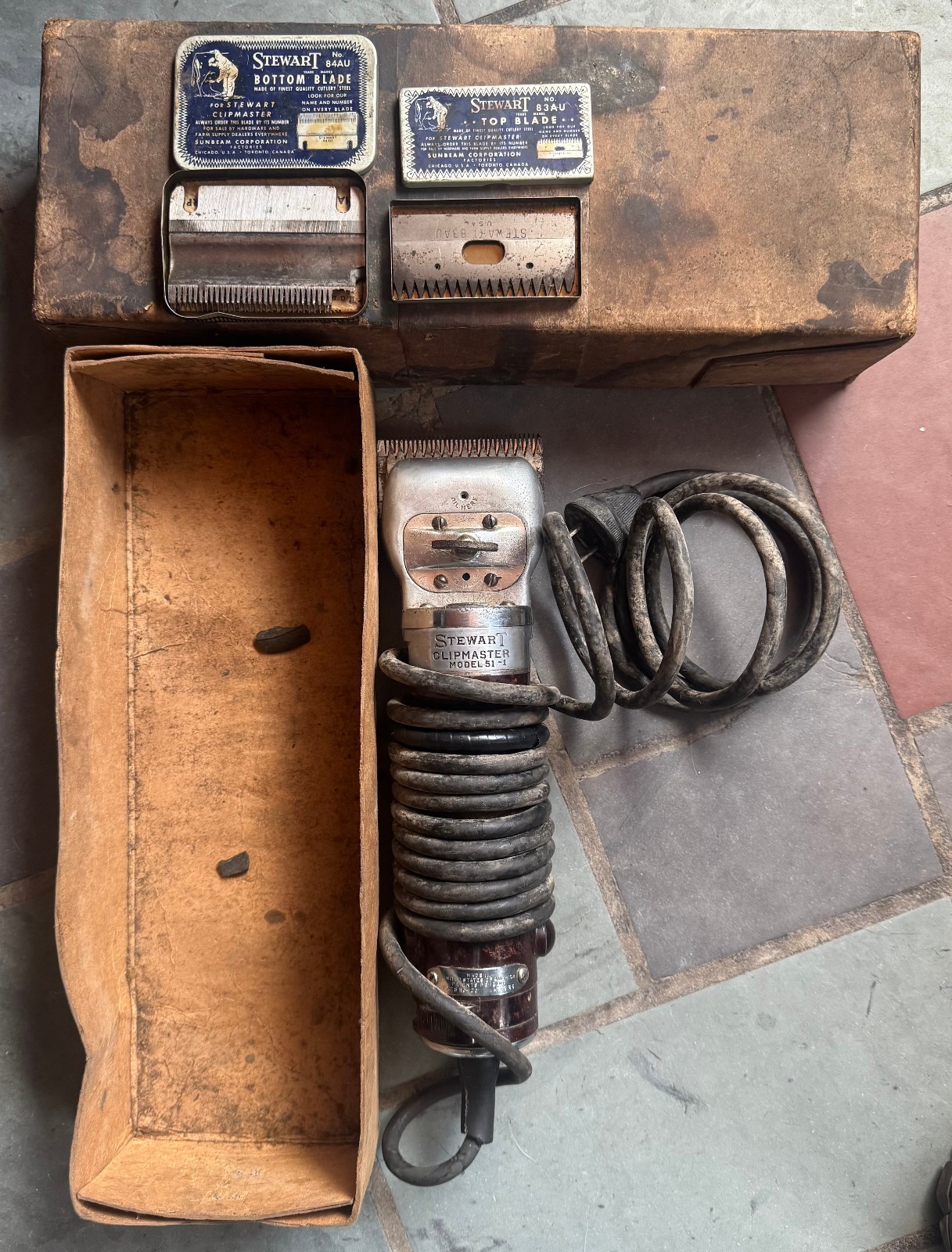 Vintage cattle horse Sheep Shear Clippers Stewart 51-1 Clipmaster; working