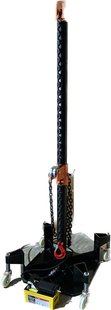 10 TON AUTO BODY PULLING TOWER Frame Machine INCLUDE PUMP CYLINDER CHAINS BEST1