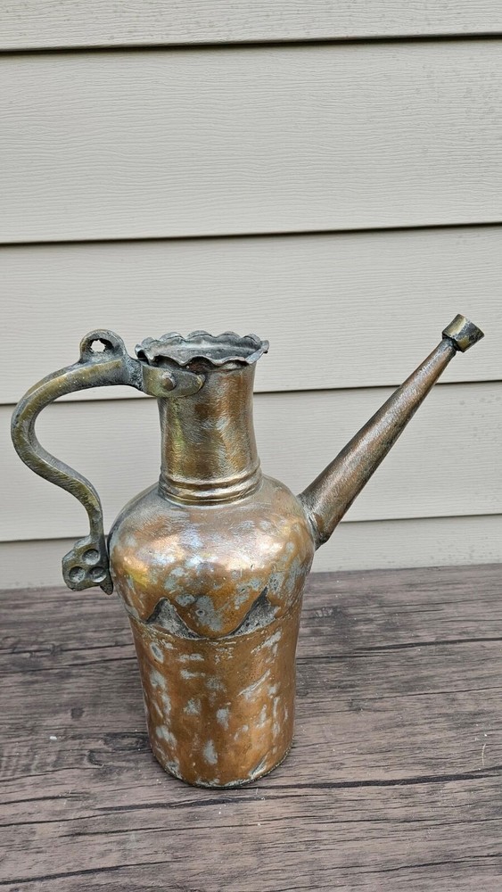 Handcrafted Copper And Brass Pitcher + Watering Pitcher R1