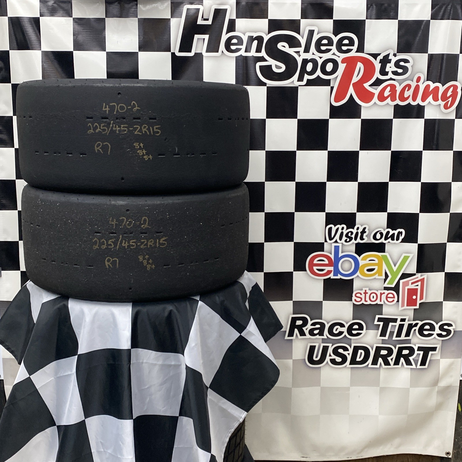 470-2 USDRRT HOOSIER DOT    Road Race Tires   225/45-ZR15  R7