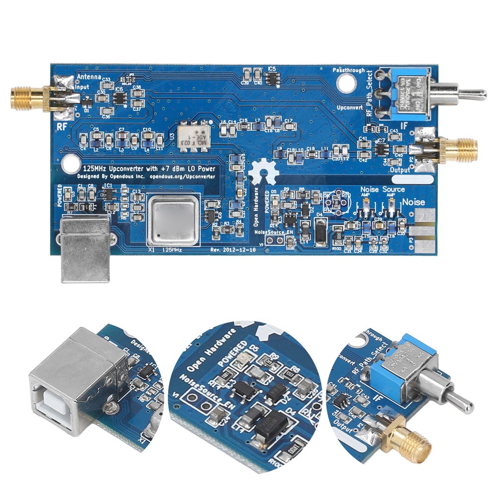 125MHz SDR Upconverter Set Variable Frequency Upconverter Board For RTL2832